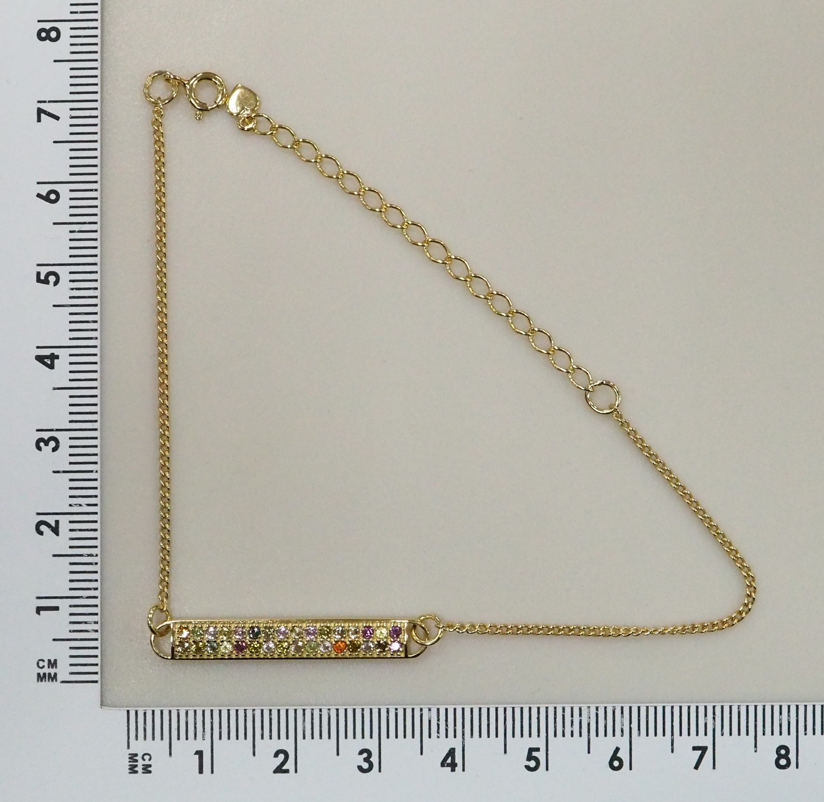 Серебряный браслет с турмалинами